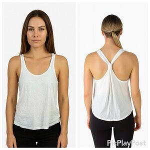 Beyond Yoga Women's White Tank Top